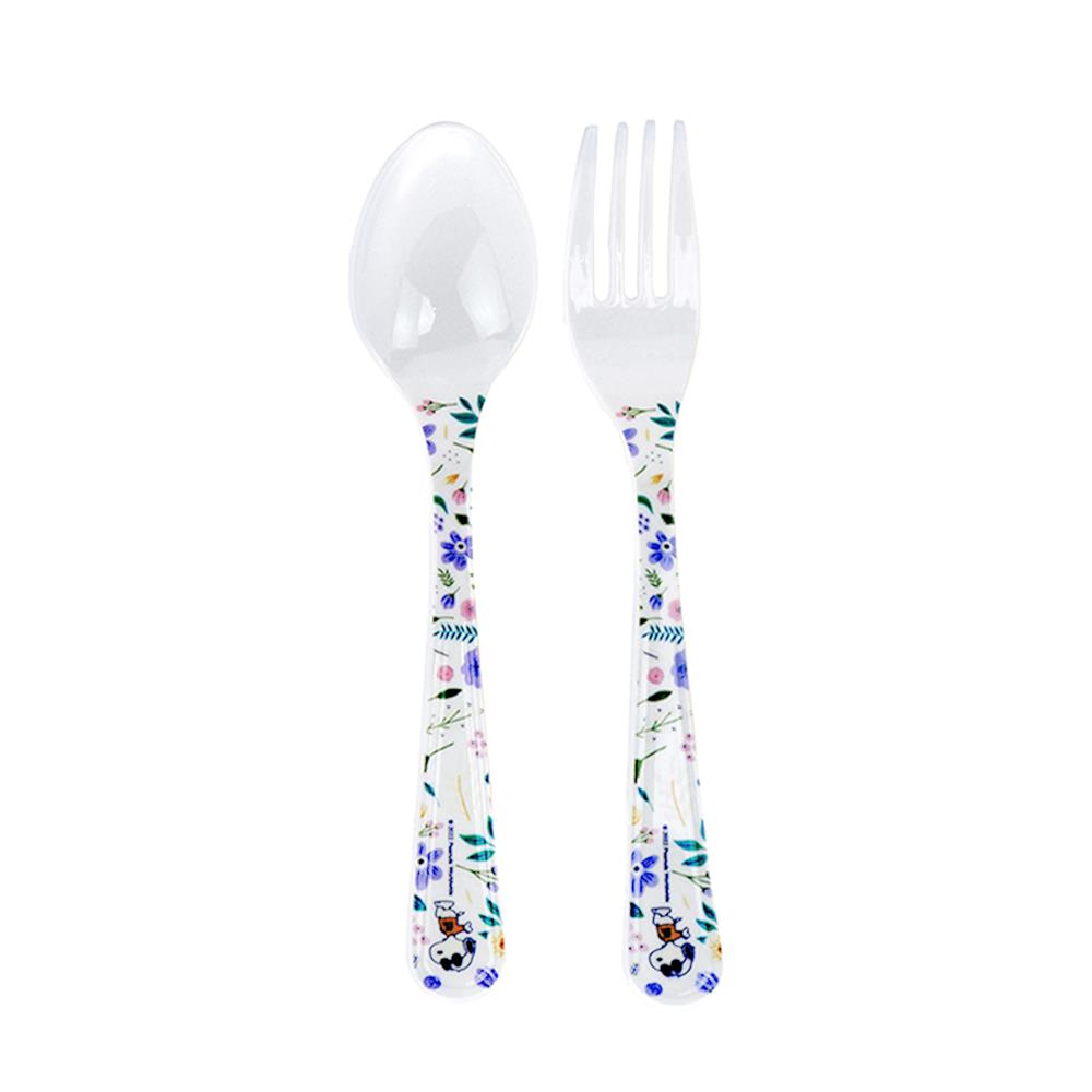 ชุดช้อนส้อมเล็กเมลามีน SUPERWARE SNOOPY BLOSSOM