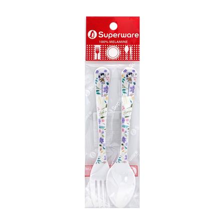 ชุดช้อนส้อมเล็กเมลามีน SUPERWARE SNOOPY BLOSSOM_3