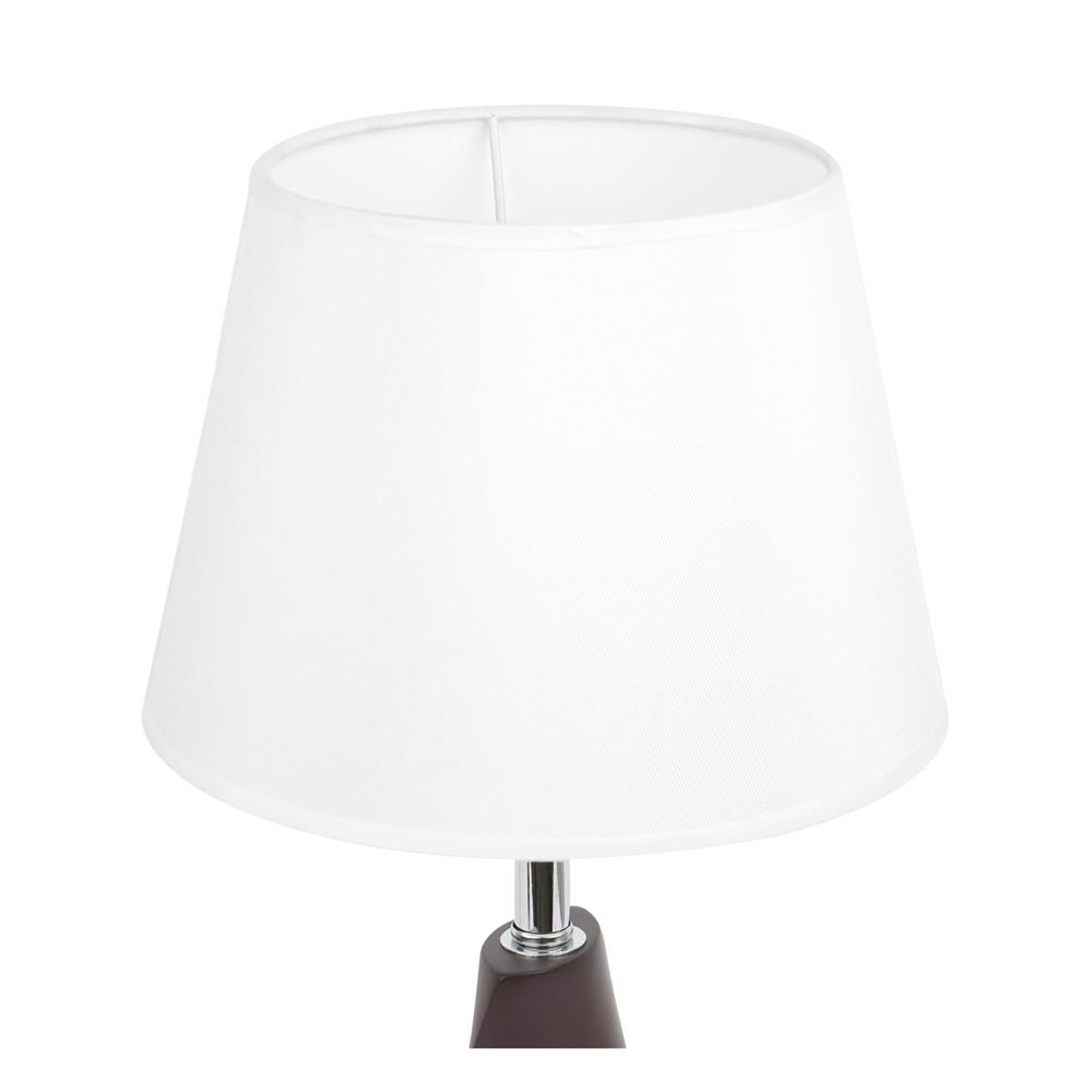 ไฟตั้งโต๊ะ CARINI LS-MT1098-1 สีขาว/น้ำตาล