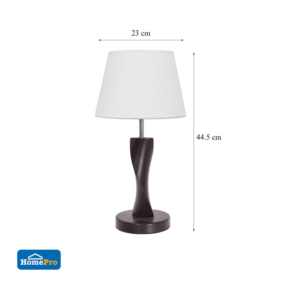 ไฟตั้งโต๊ะ CARINI LS-MT1098-1 สีขาว/น้ำตาล