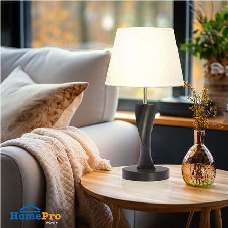 ไฟตั้งโต๊ะ CARINI LS-MT1098-1 สีขาว/น้ำตาล_5