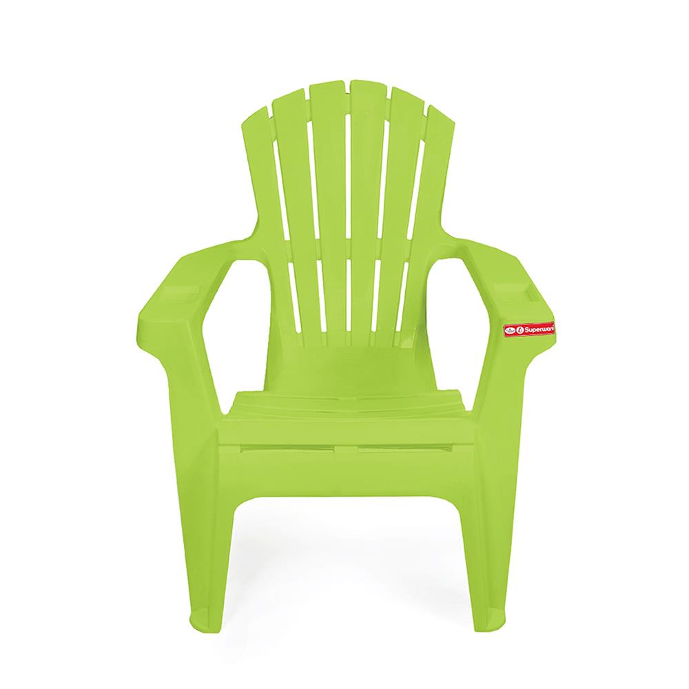 เก้าอี้พลาสติกเอนนอน SUPERWARE CH-66 สีเขียว