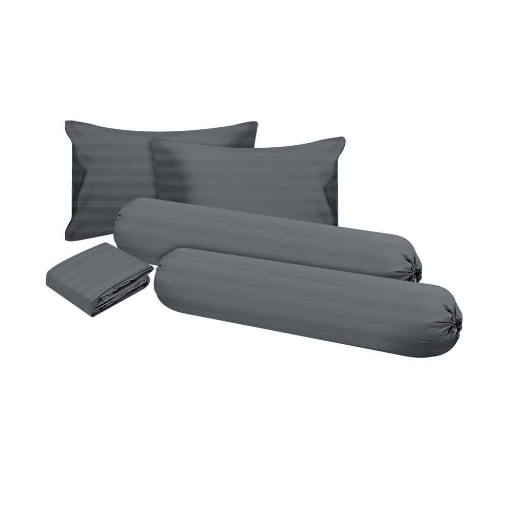 ชุดผ้าปูที่นอน 6 ฟุต 5 ชิ้น ME LIVING KIERA สีเทา