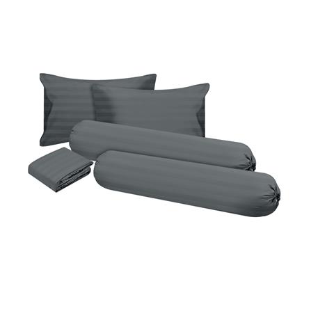 ชุดผ้าปูที่นอน 6 ฟุต 5 ชิ้น ME LIVING KIERA สีเทา_1