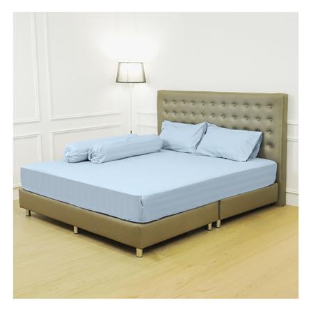 ชุดผ้าปูที่นอน 6 ฟุต 5 ชิ้น ME LIVING KIERA สีฟ้า