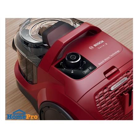 เครื่องดูดฝุ่นแบบกล่อง BOSCH BGS21WX200 สีดำ/แดง_4