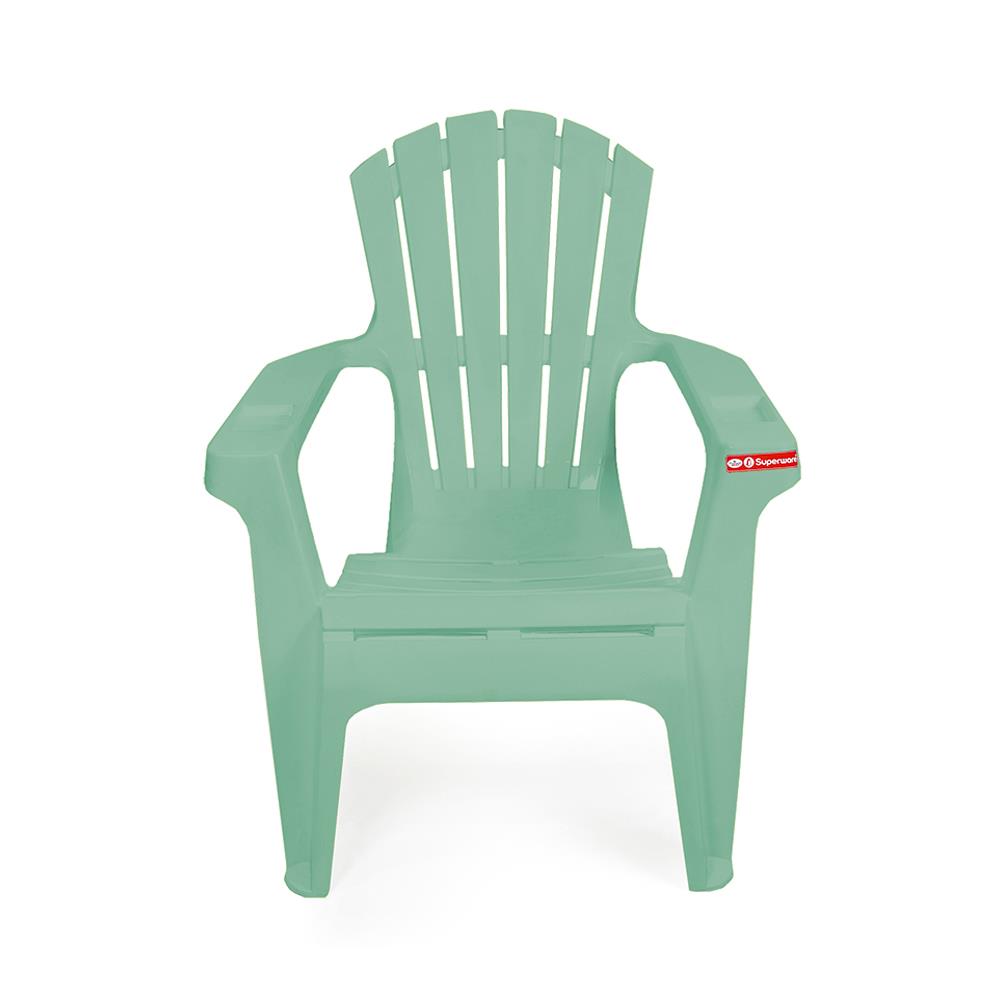 เก้าอี้พลาสติกเอนนอน SUPERWARE CH-66 สีเขียว