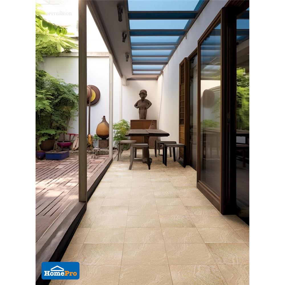 กระเบื้องพื้น 16x16 นิ้ว TARA เรดอน เบจ PM 0.96 ตร.ม.