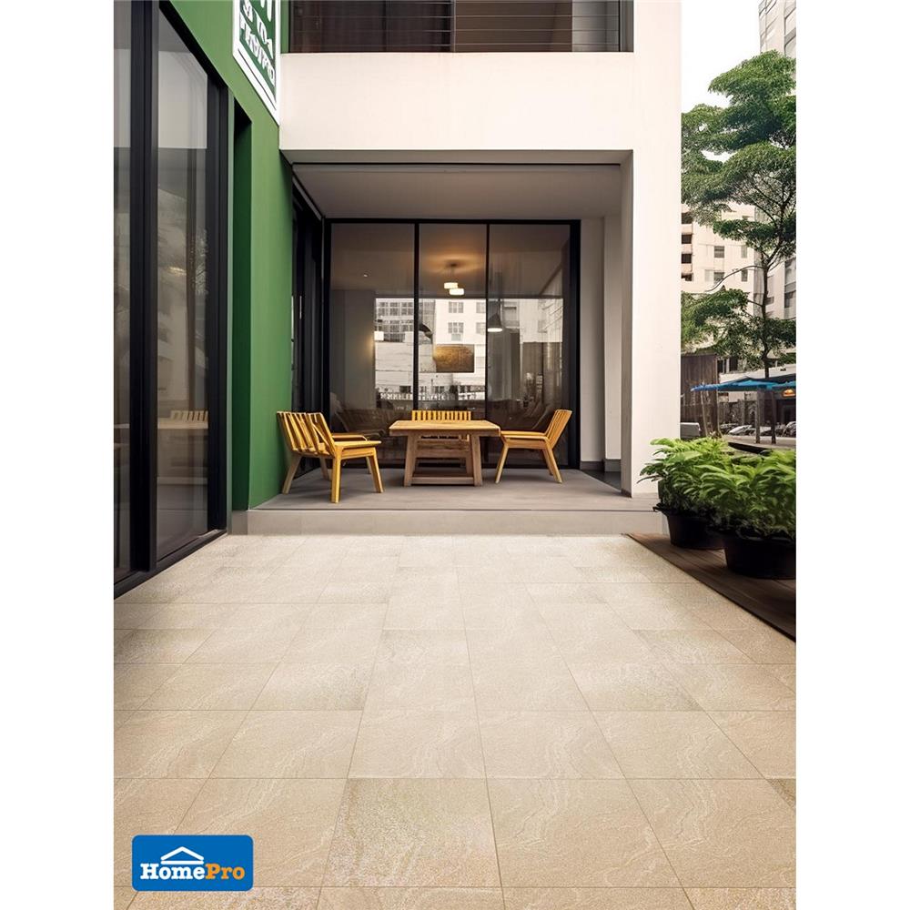 กระเบื้องพื้น 16x16 นิ้ว TARA เรดอน เบจ PM 0.96 ตร.ม.