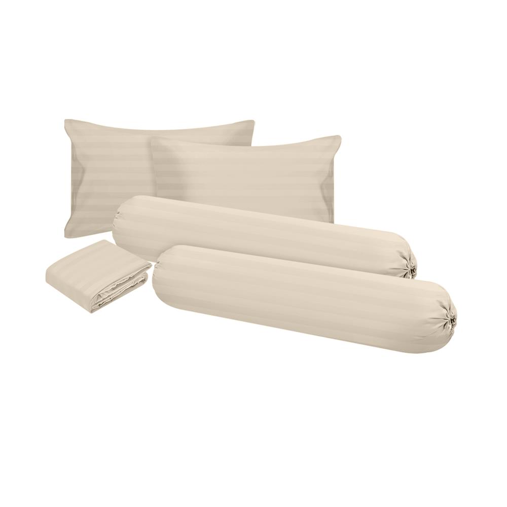 ชุดผ้าปูที่นอน 6 ฟุต 5 ชิ้น ME LIVING KIERA สีเบจ