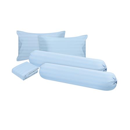 ชุดผ้าปูที่นอน 5 ฟุต 5 ชิ้น ME LIVING KIERA สีฟ้า_1