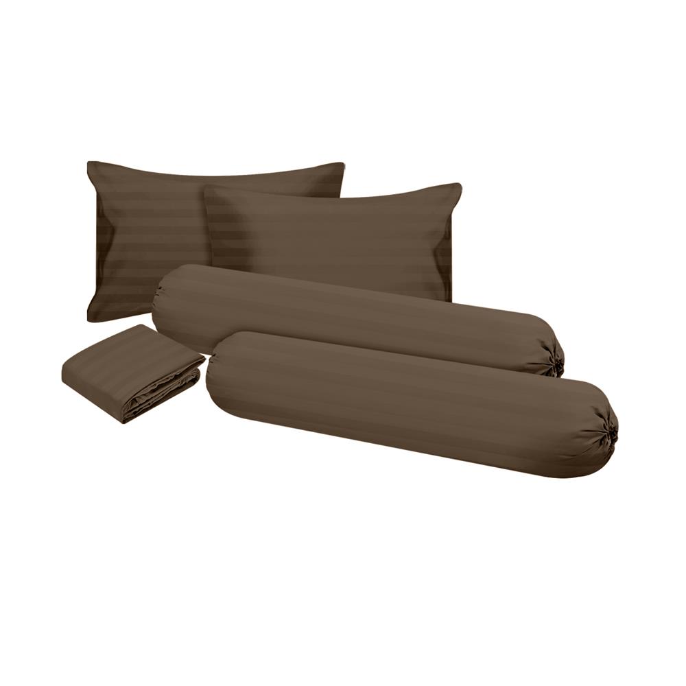 ชุดผ้าปูที่นอน 5 ฟุต 5 ชิ้น ME LIVING KIERA สีน้ำตาล