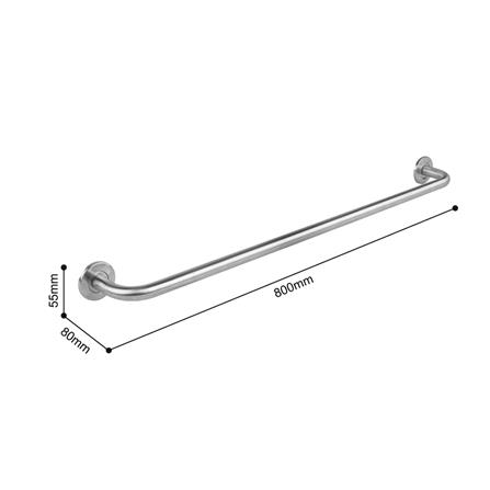 ราวแขวนผ้า BEN W152-W899 80 ซม. สเตนเลส_1