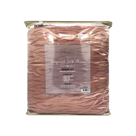 ชุดผ้าปูที่นอน 6 ฟุต 6 ชิ้น JESSICA SILKSHINE 22033QS762_3