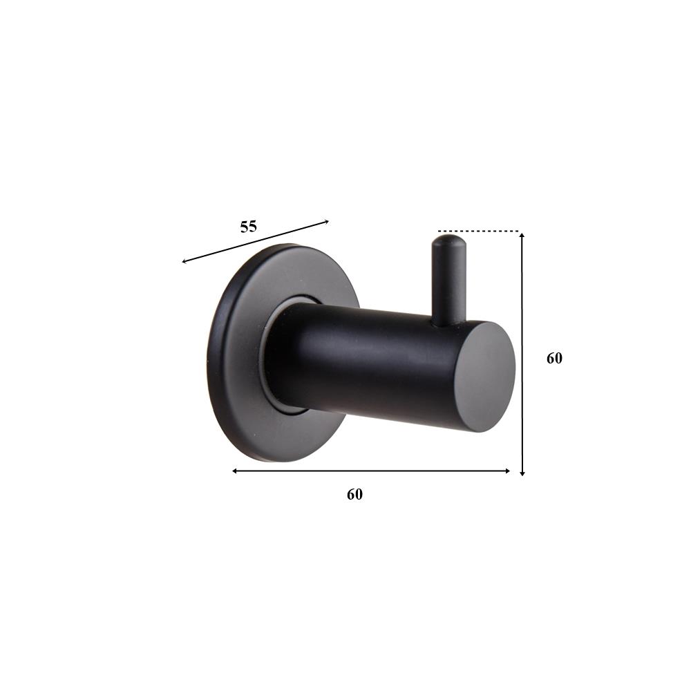 ขอแขวนผ้า RASLAND W1523-W559 สีดำ