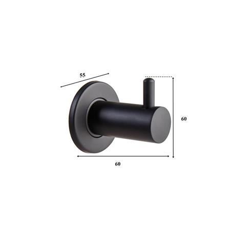 ขอแขวนผ้า RASLAND W1523-W559 สีดำ_1