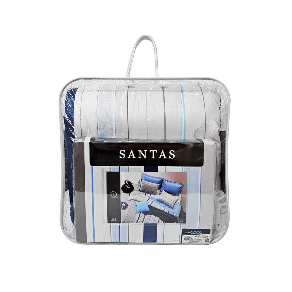 ชุดผ้าปูที่นอน 5 ฟุต 6 ชิ้น SANTAS SPHERE BL