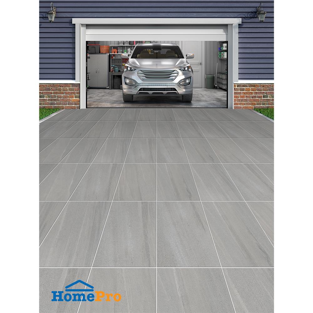 กระเบื้องพื้นพอร์ซเลน 30x60 ซม. CERGRES อูซี่ เทาเข้ม 1.44 ตร.ม.