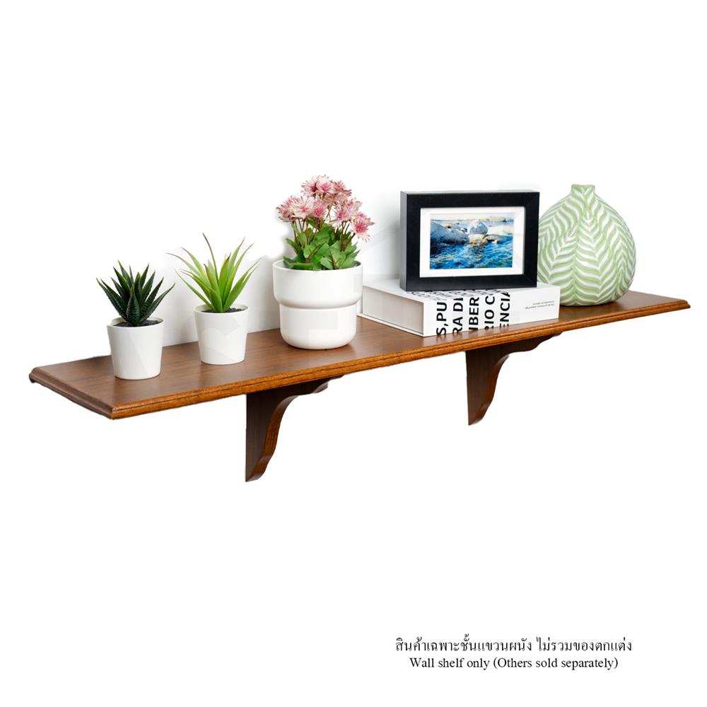 ชั้นแขวนผนัง FASTTECT WS2090+LS1818-TEAK 90 ซม. สีไม้สัก