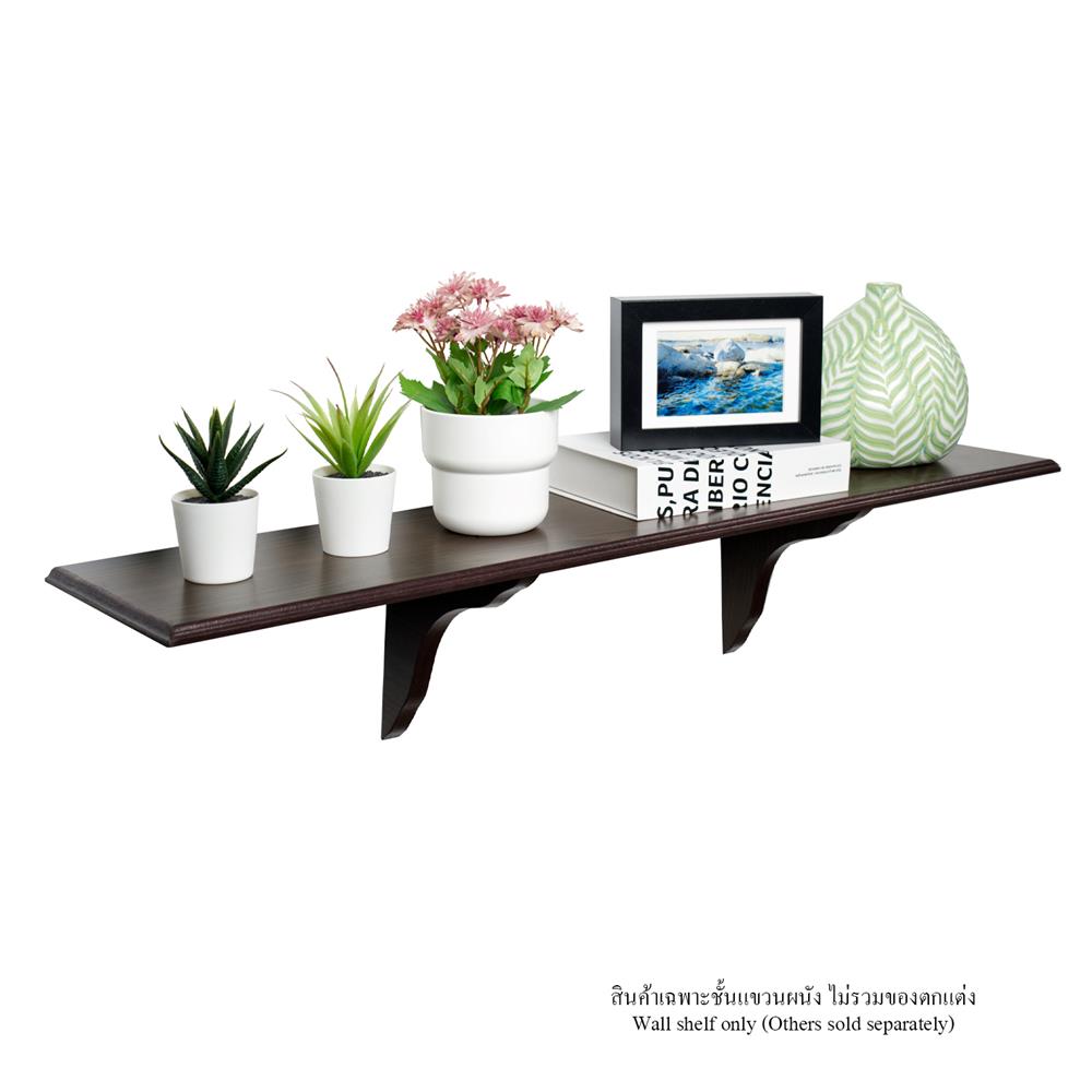 ชั้นแขวนผนัง FASTTECT WS2090+LS1818-WALNUT 90 ซม. สีวอลนัท