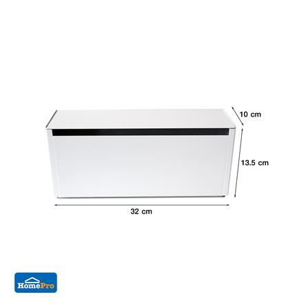 กล่องเก็บปลั๊กไฟ STACKO STPS 32x10x13.5 ซม. สีขาว_6