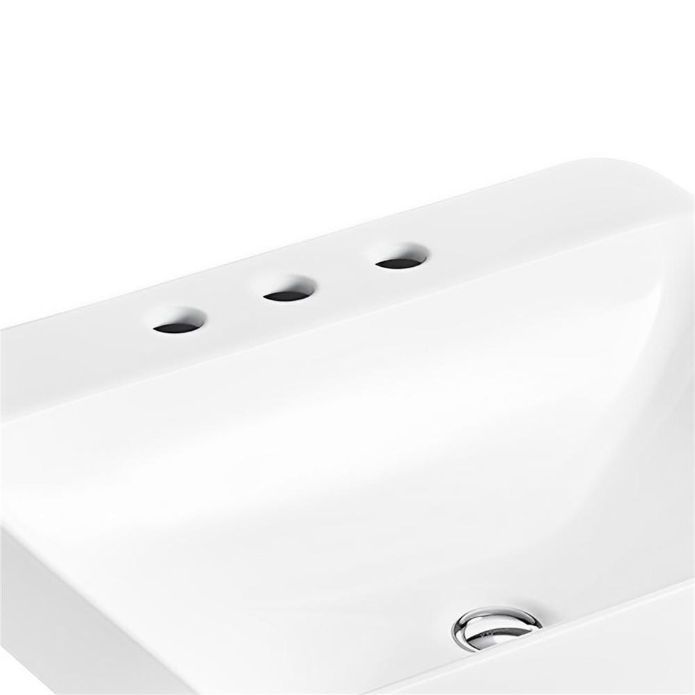 อ่างล้างหน้าวางบนเคาน์เตอร์ KOHLER K-2660X-8-0 สีขาว