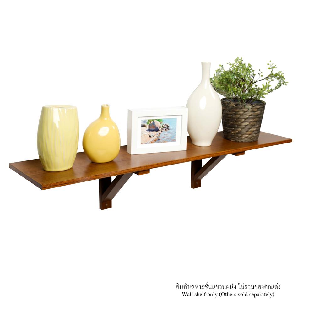 ชั้นแขวนผนัง FASTTECT WT2090+LS1190-TEAK 90 ซม. สีไม้สัก