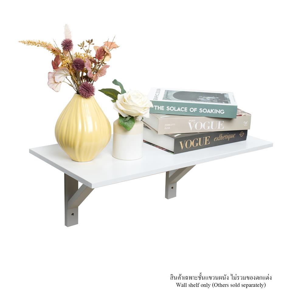 ชั้นแขวนผนัง FASTTECT WT3060+LS1240-WHITE 60 ซม. สีขาว