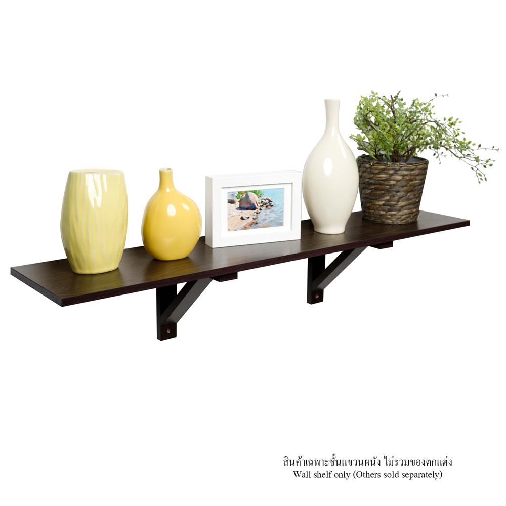 ชั้นแขวนผนัง FASTTECT WT2090+LS1190-WALNUT 90 ซม. สีวอลนัท