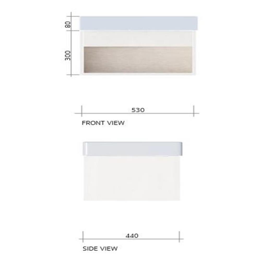 เคาน์เตอร์ COTTO V00161 สีขาว