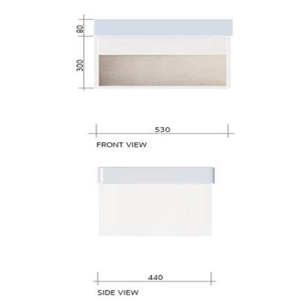 เคาน์เตอร์ COTTO V00161 สีขาว_1