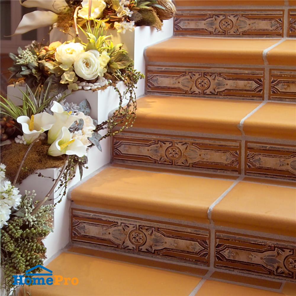 กระเบื้องจมูกบันได 6x8 นิ้ว KENZAI ฟลอเรนซ์ สีโรซ่า (9P)