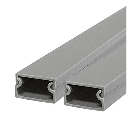 รางไฟสี่เหลี่ยม ELECKTA 12X25 มม. 1 เมตร สีเทา_0