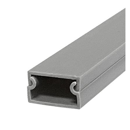 รางไฟสี่เหลี่ยม ELECKTA 10X20 มม. 2 เมตร สีเทา_0