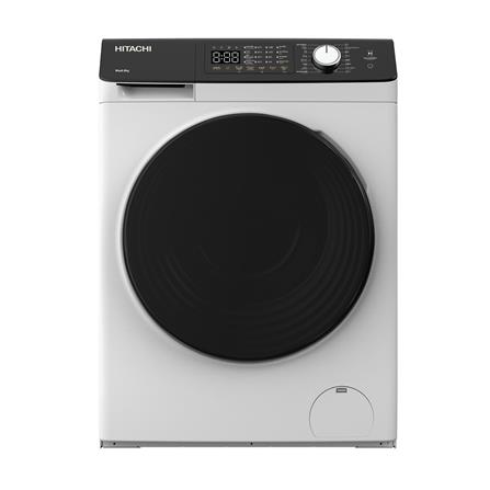 เครื่องซักผ้าฝาหน้า HITACHI BD802HVOW 8 กก. 1200RPM อินเวอร์เตอร์