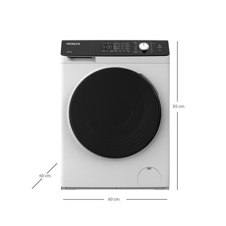 เครื่องซักผ้าฝาหน้า HITACHI BD802HVOW 8 กก. 1200RPM อินเวอร์เตอร์_5
