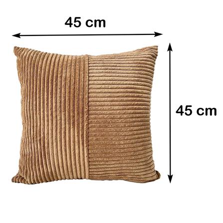 หมอนอิง HOME LIVING STYLE CORDY 18X18 นิ้ว สีน้ำตาล_6