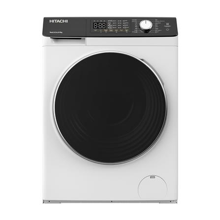 เครื่องซักอบ HITACHI BDD802HVOW 8/5 กก. 1200RPM อินเวอร์เตอร์ สีขาว