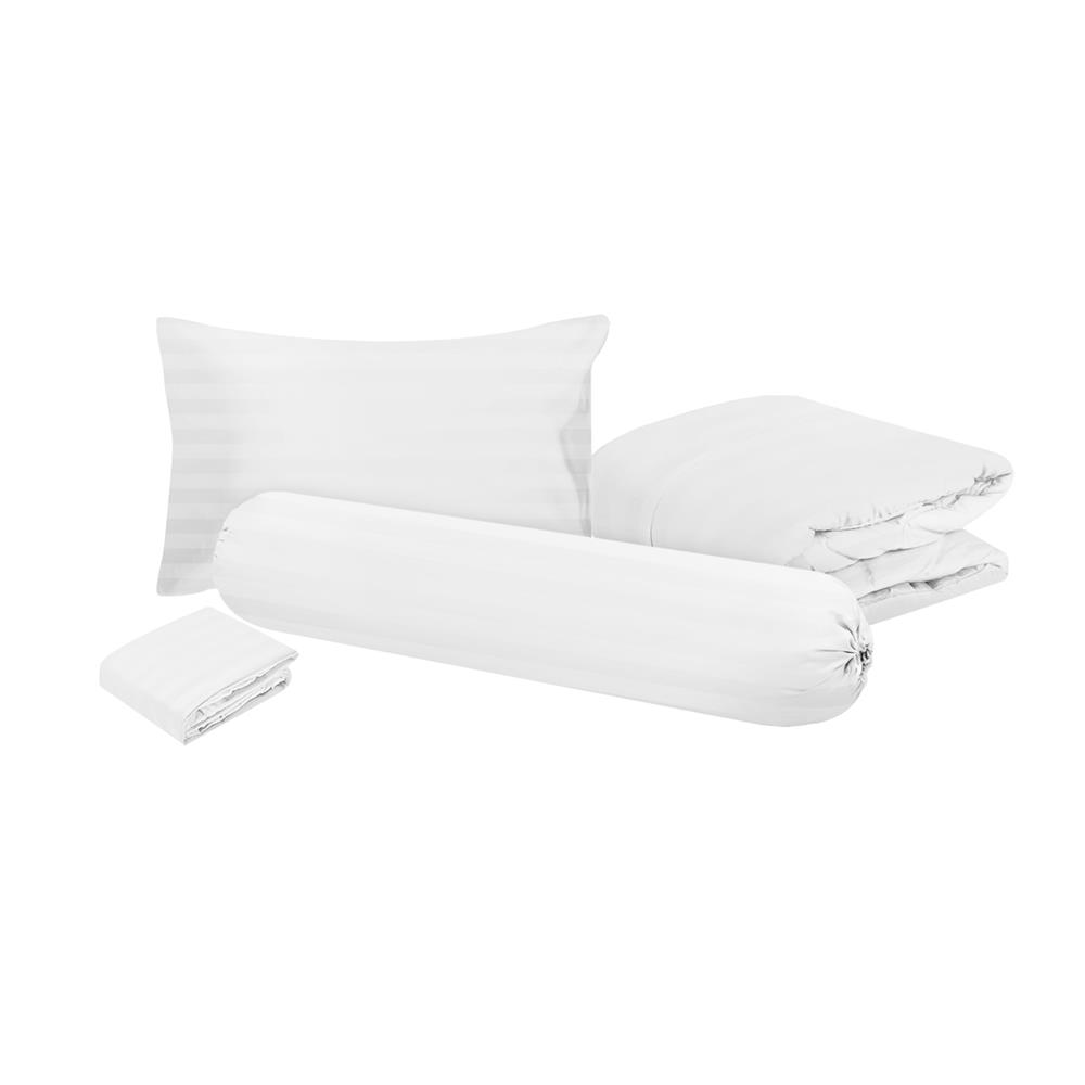 ชุดผ้าปูที่นอน 3.5 ฟุต 4 ชิ้น HOME LIVING STYLE FLORENCE สีขาว