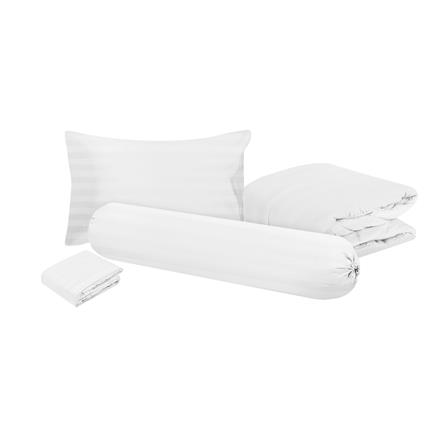 ชุดผ้าปูที่นอน 3.5 ฟุต 4 ชิ้น HOME LIVING STYLE FLORENCE สีขาว_1