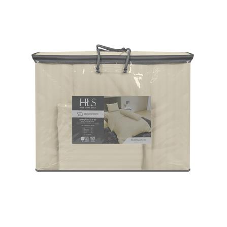 ชุดผ้าปูที่นอน 3.5 ฟุต 4 ชิ้น HOME LIVING STYLE FLORENCE สีเบจ_4