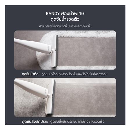 ไม้ม็อบฟองน้ำพรีเมี่ยม ด้ามยาว RANDY M1 12 นิ้ว สีขาว_2
