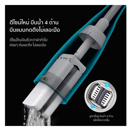 ไม้ม็อบฟองน้ำพรีเมี่ยม ด้ามยาว RANDY M1 12 นิ้ว สีขาว_3