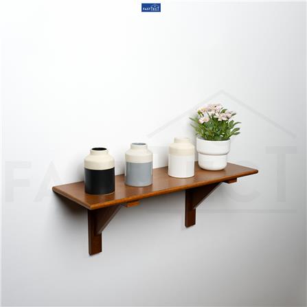 ชั้นแขวนผนัง FASTTECT WR2060+LS2190-TEAK 60 ซม. สีไม้สัก_1