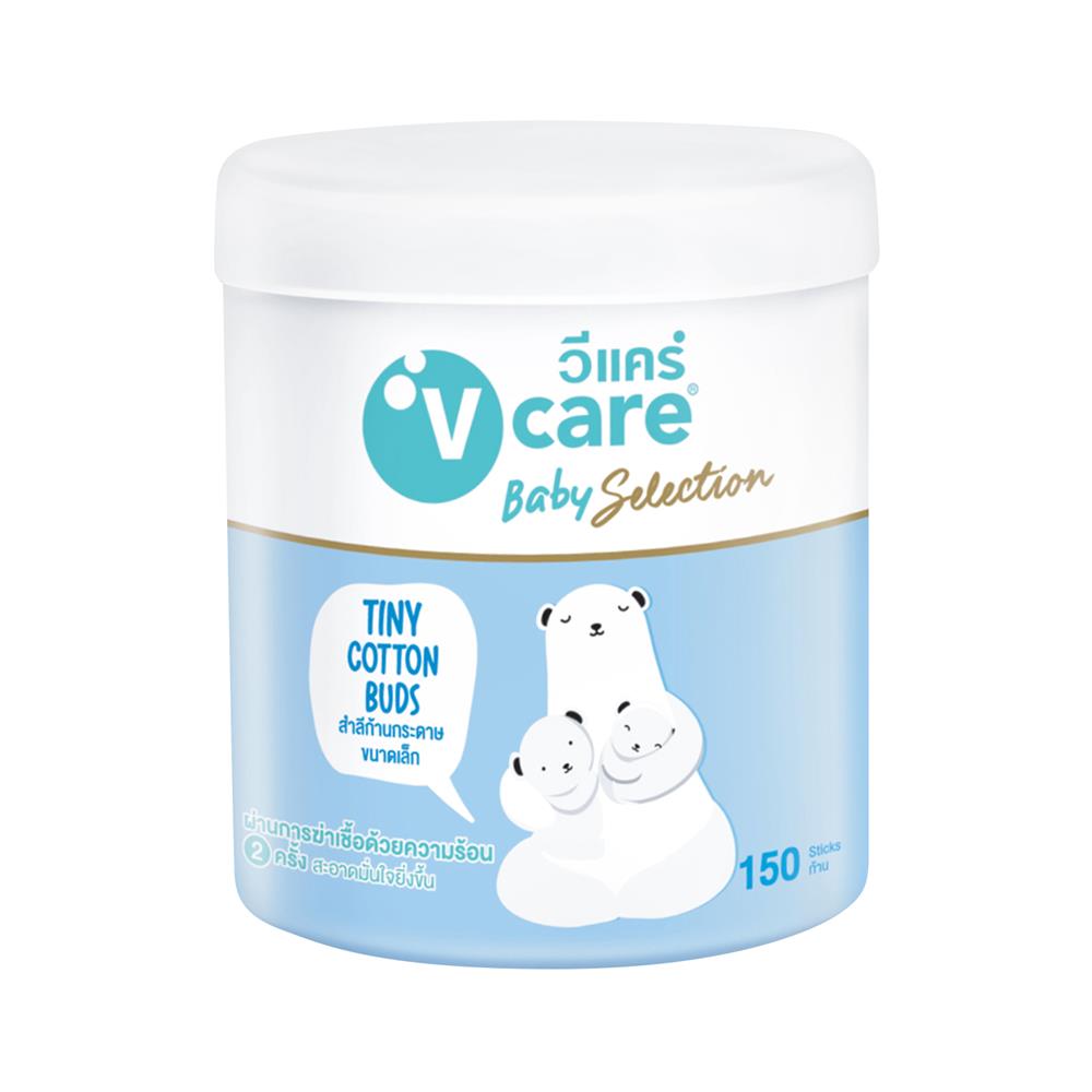 สำาลีก้านกระดาษ V CARE TINY 150 ก้าน