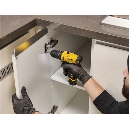 สว่านกระแทกไร้สาย (พร้อมแบตเตอรี่) STANLEY SCH10D2K-B1 12 โวลต์_4