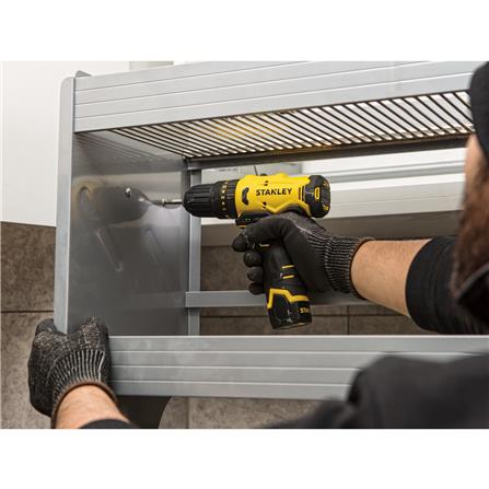 สว่านกระแทกไร้สาย (พร้อมแบตเตอรี่) STANLEY SCH10D2K-B1 12 โวลต์_5