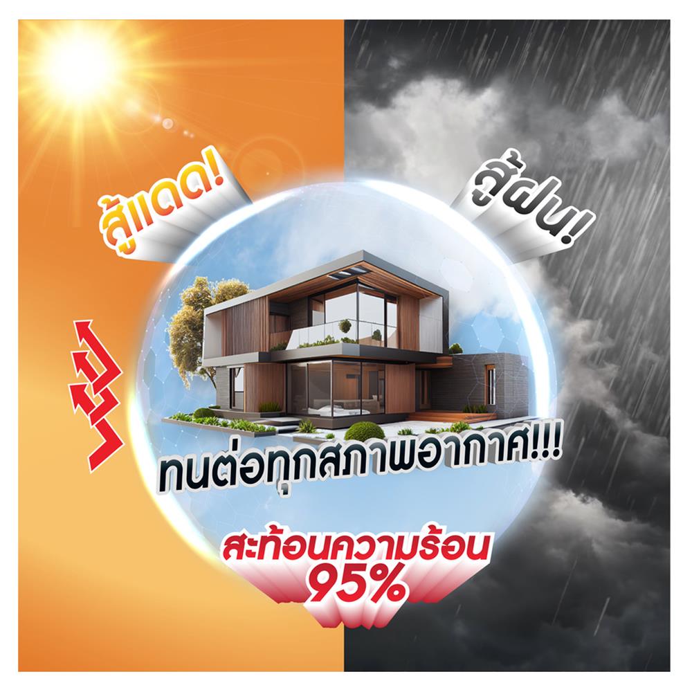 สีอะคริลิกกันซึม DELTA ROOFSEAL UV BLOCK CLEAR BASE เนียน 20 กก.