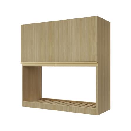 ตู้แขวนคว่ำจาน JUPITER SILKY WOODS 80x80 ซม. สีน้ำตาล