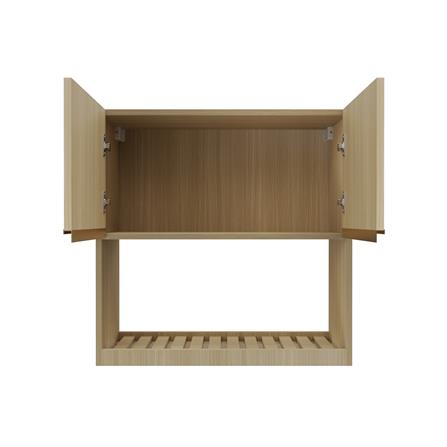 ตู้แขวนคว่ำจาน JUPITER SILKY WOODS 80x80 ซม. สีน้ำตาล_2